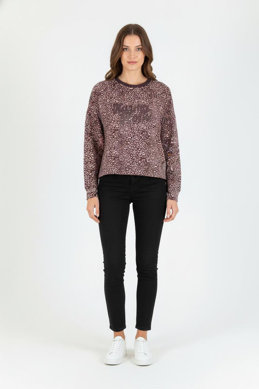 Sweat Léopard Multicolore - Taille XS/34