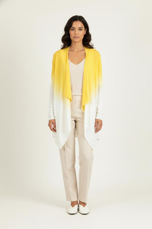 Cardigan Jaune et Blanc - Taille M/38