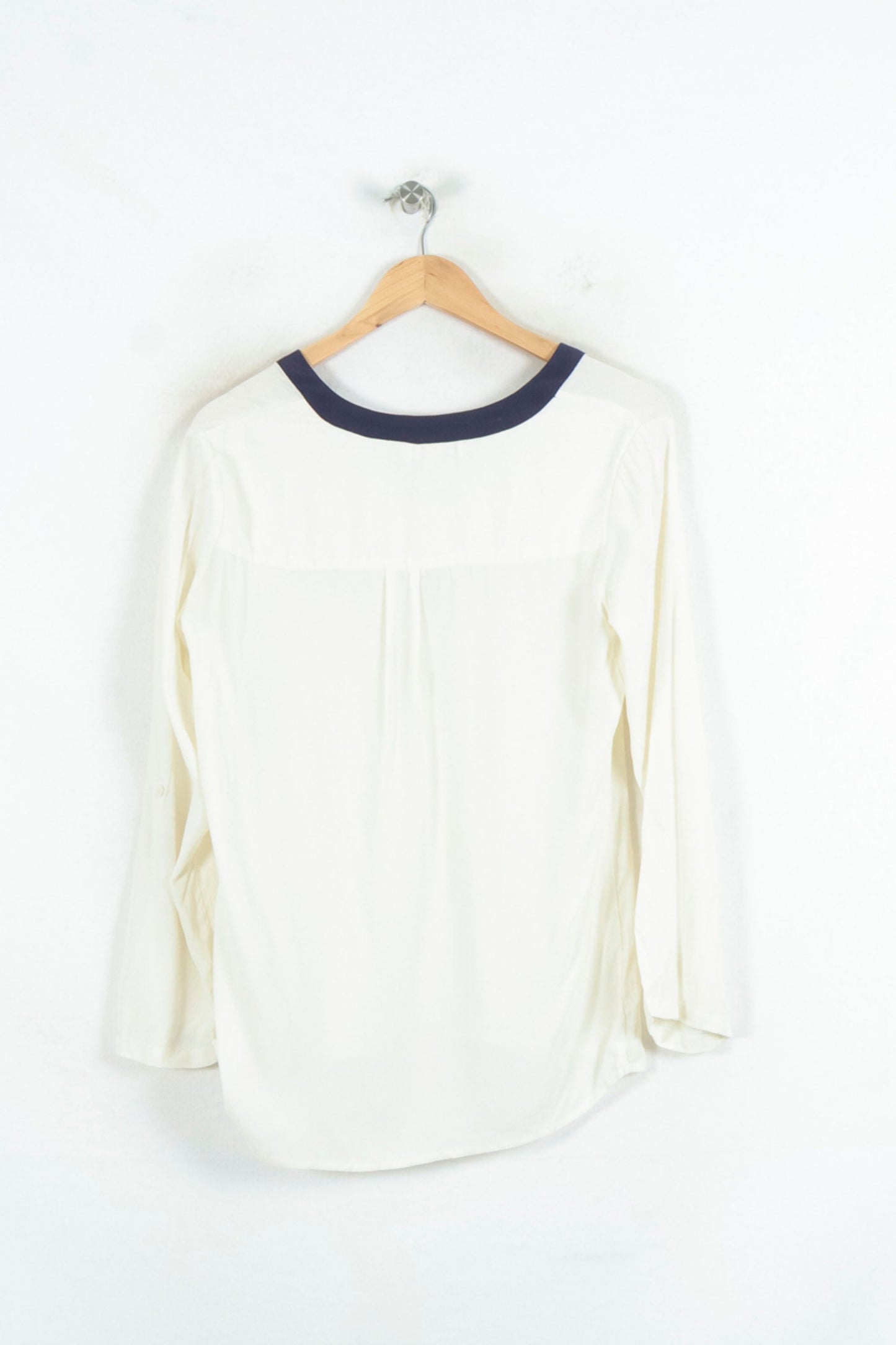 Blouse Blanche et Bleue - Taille S/36
