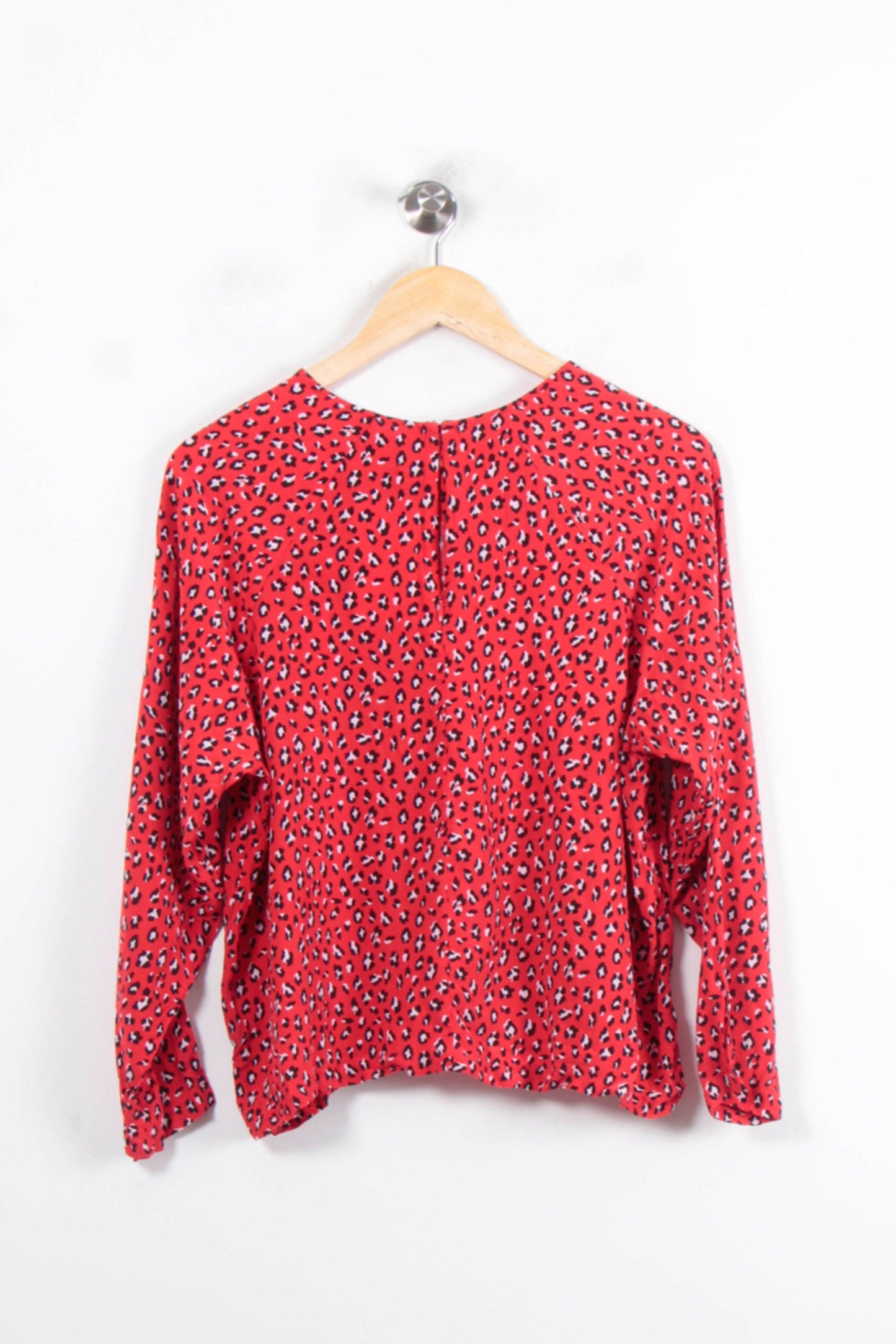 Blouse Rouge et Noir - Taille S/36