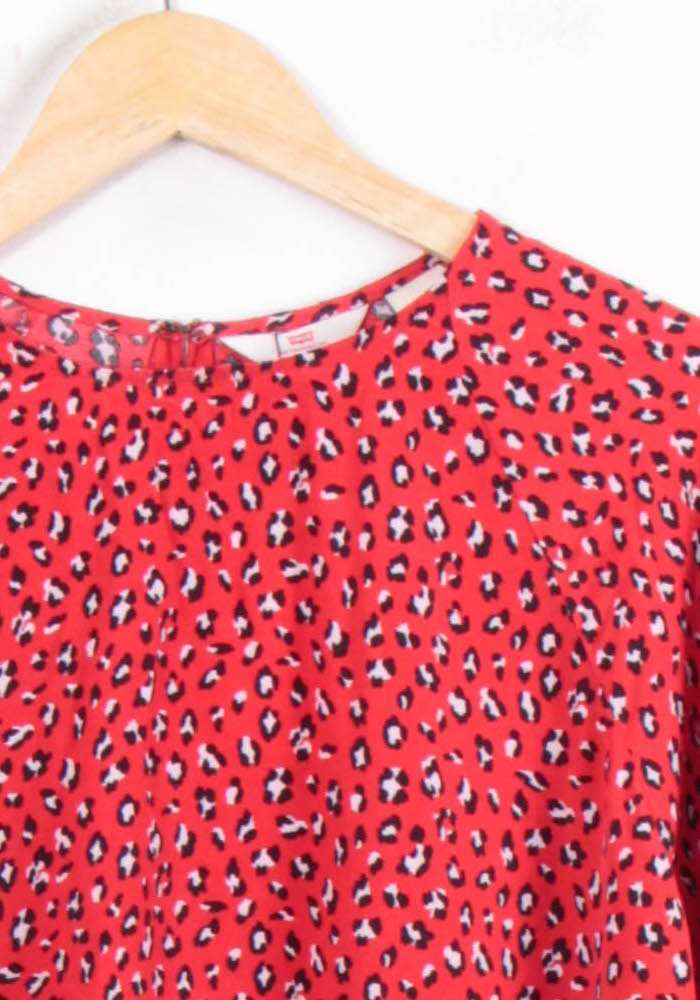 Blouse Rouge et Noir - Taille S/36