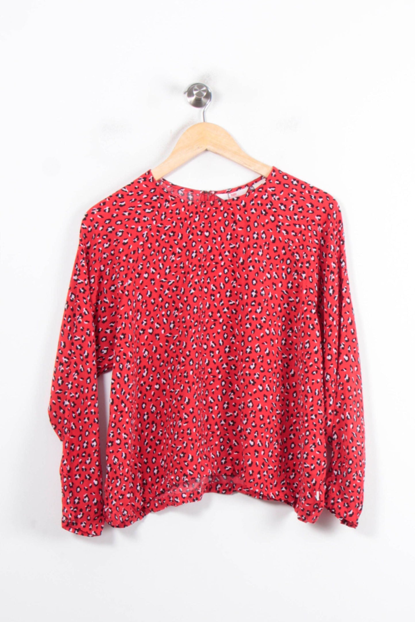 Blouse Rouge et Noir - Taille S/36