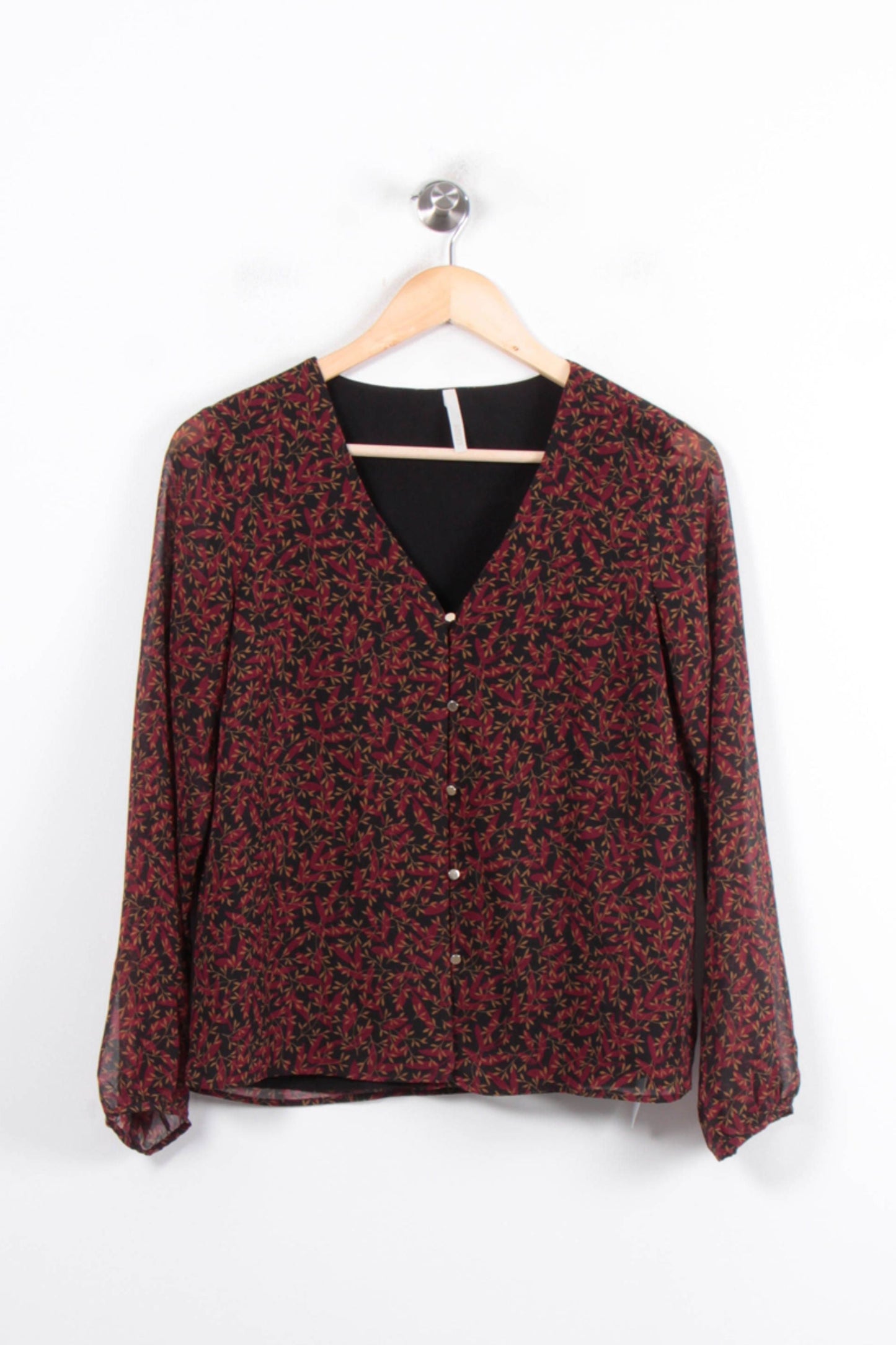 Blouse Noire et Rouge - Taille S/36