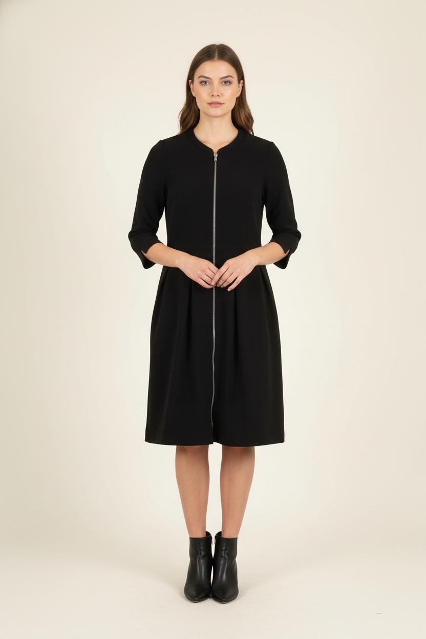 Robe Zippée Noire - Taille L/40