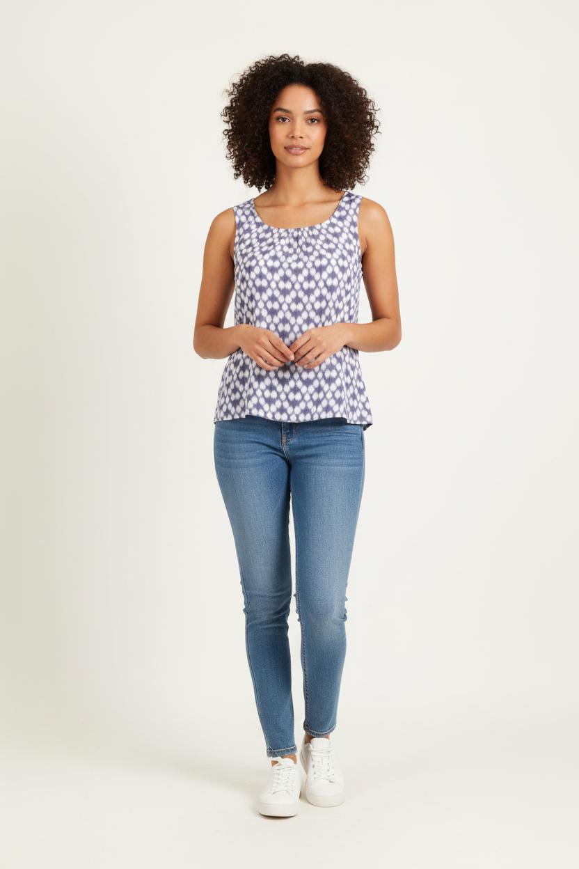 Débardeur Violet et Blanc - Taille M/38