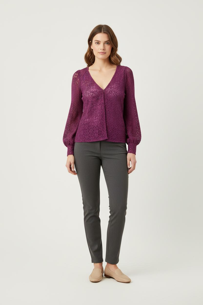 Blouse violette - Taille M/38