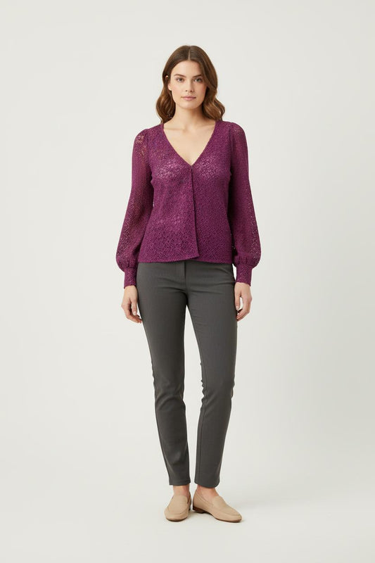 Blouse violette - Taille M/38