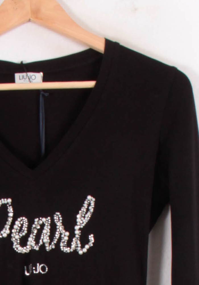 Tee-shirt Manches Longues Noir - Taille S/36