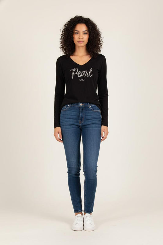 Tee-shirt Manches Longues Noir - Taille S/36