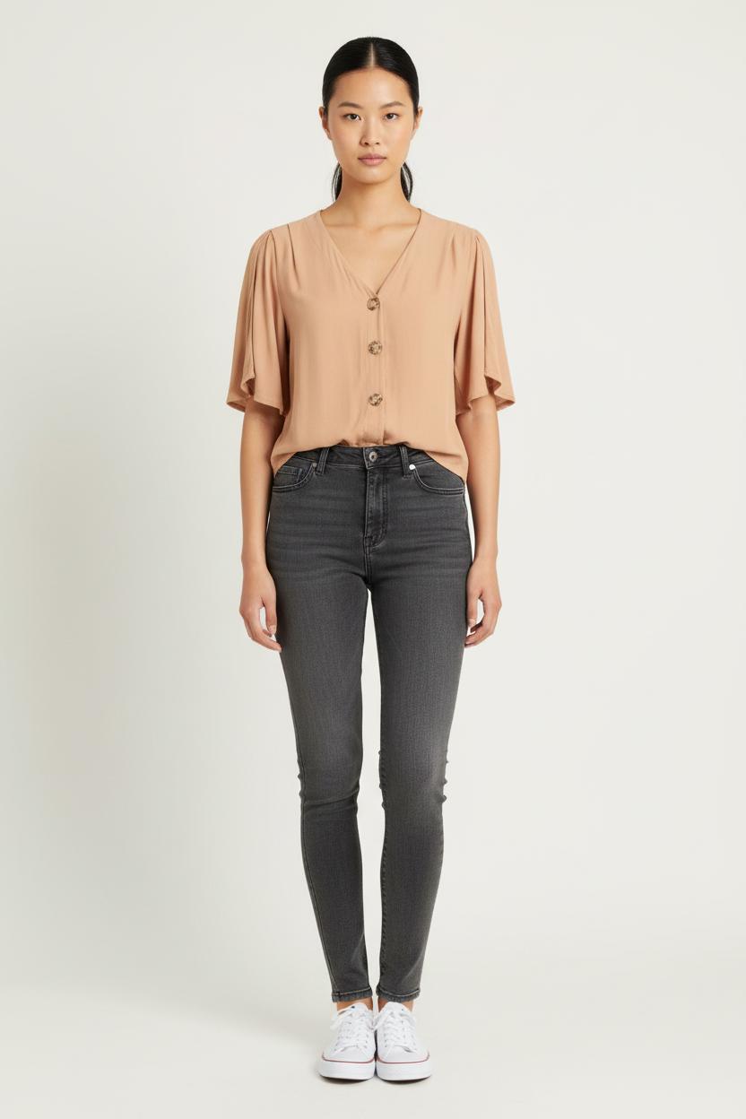 Blouse Beige - Taille M/38