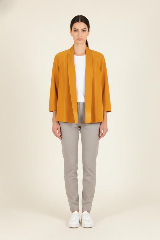 Veste en Cuir Orange - Taille M/38