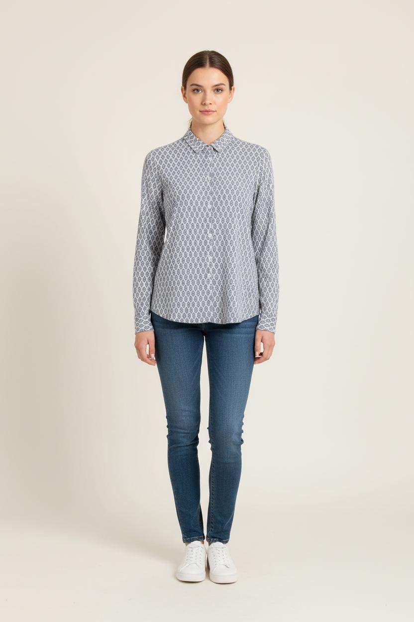 Chemise Bleue et Blanche - Taille S/36