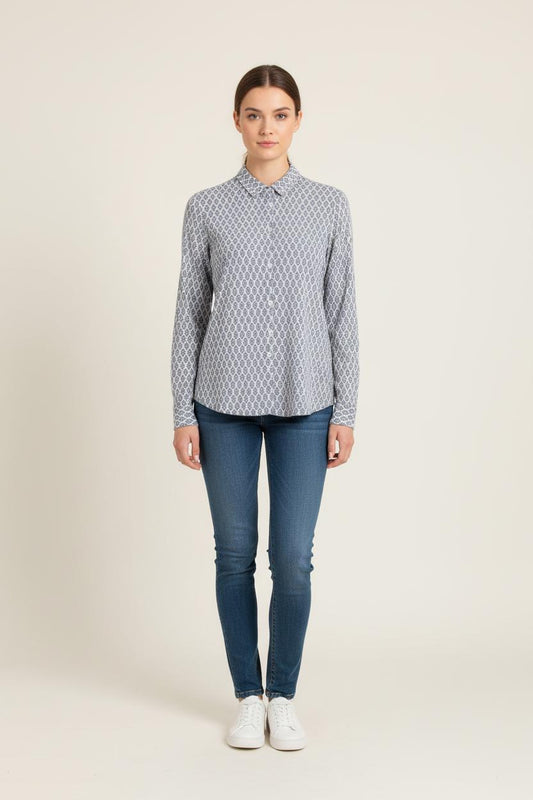 Chemise Bleue et Blanche - Taille S/36