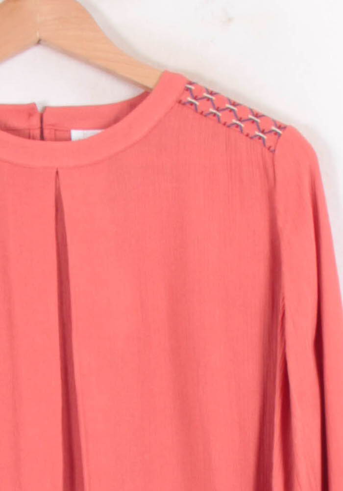 Blouse orange - Taille S/36