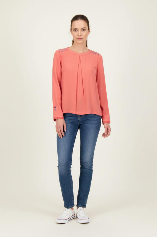 Blouse orange - Taille S/36