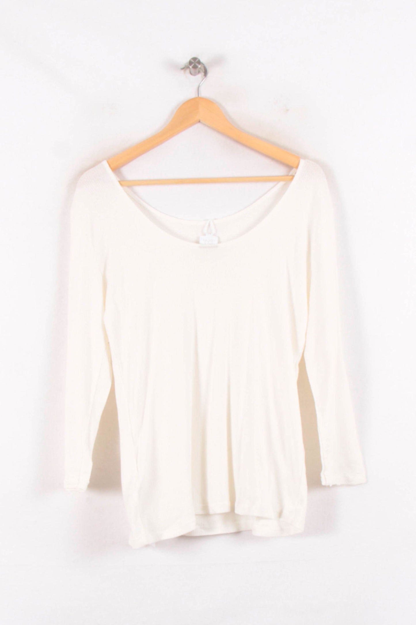 T-shirt Manches Longues Blanc - Taille M/38