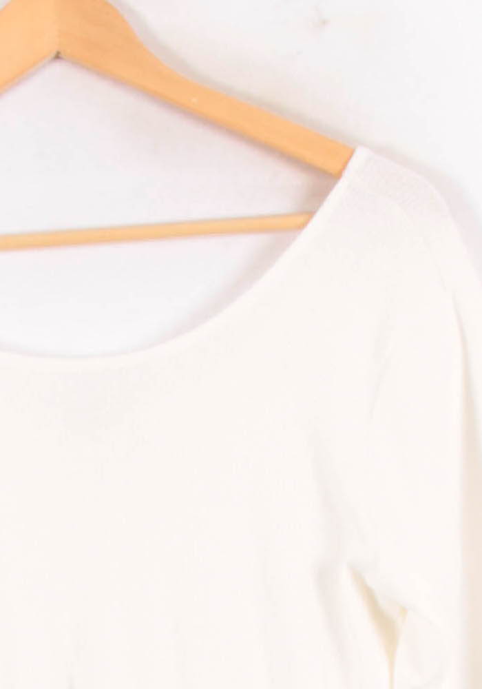 T-shirt Manches Longues Blanc - Taille M/38