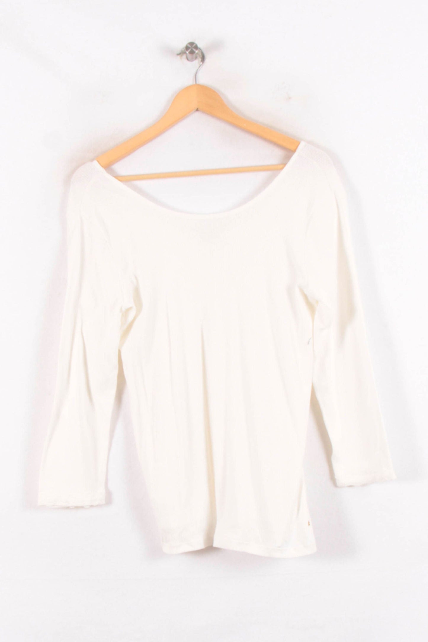 T-shirt Manches Longues Blanc - Taille M/38