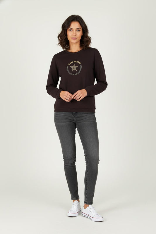 Sweat-shirt Noir - Taille XL/42