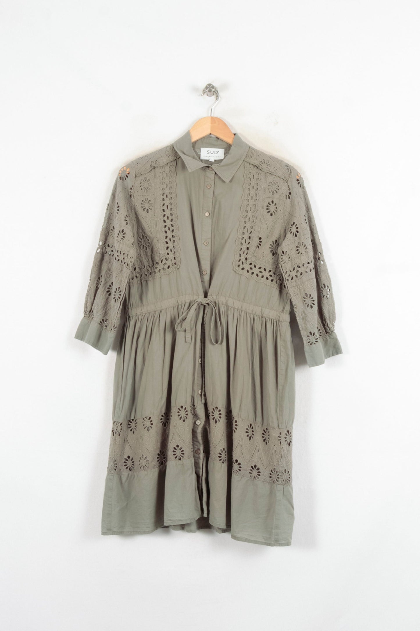 Robe Chemise Verte - Taille L/40