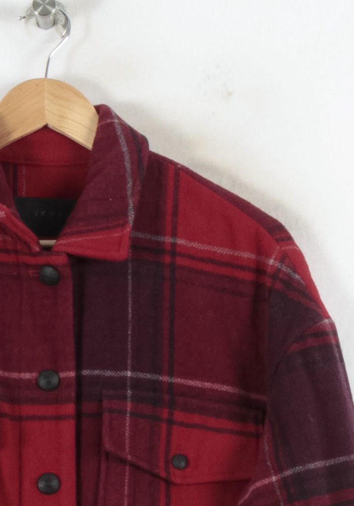 Veste à Carreaux Rouge et Bordeaux - Taille M/38