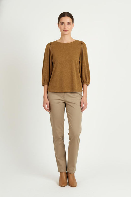 Blouse marron - Taille M/38