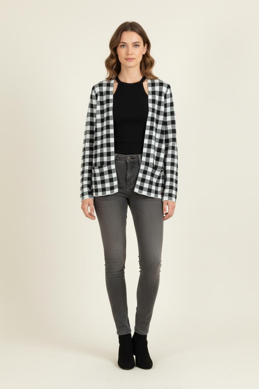 Veste Noire et Blanche - Taille XS/34