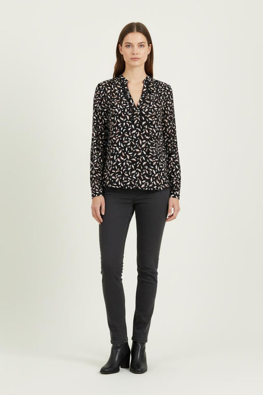 Blouse Noir et Blanc - Taille L/40