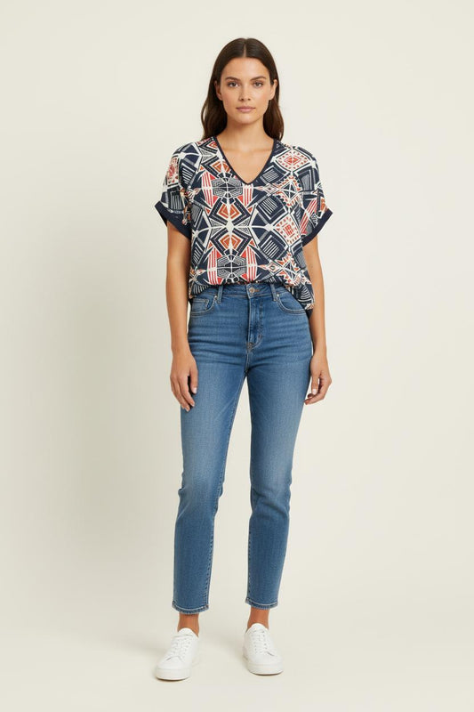 Blouse multicolore - Taille XS/34