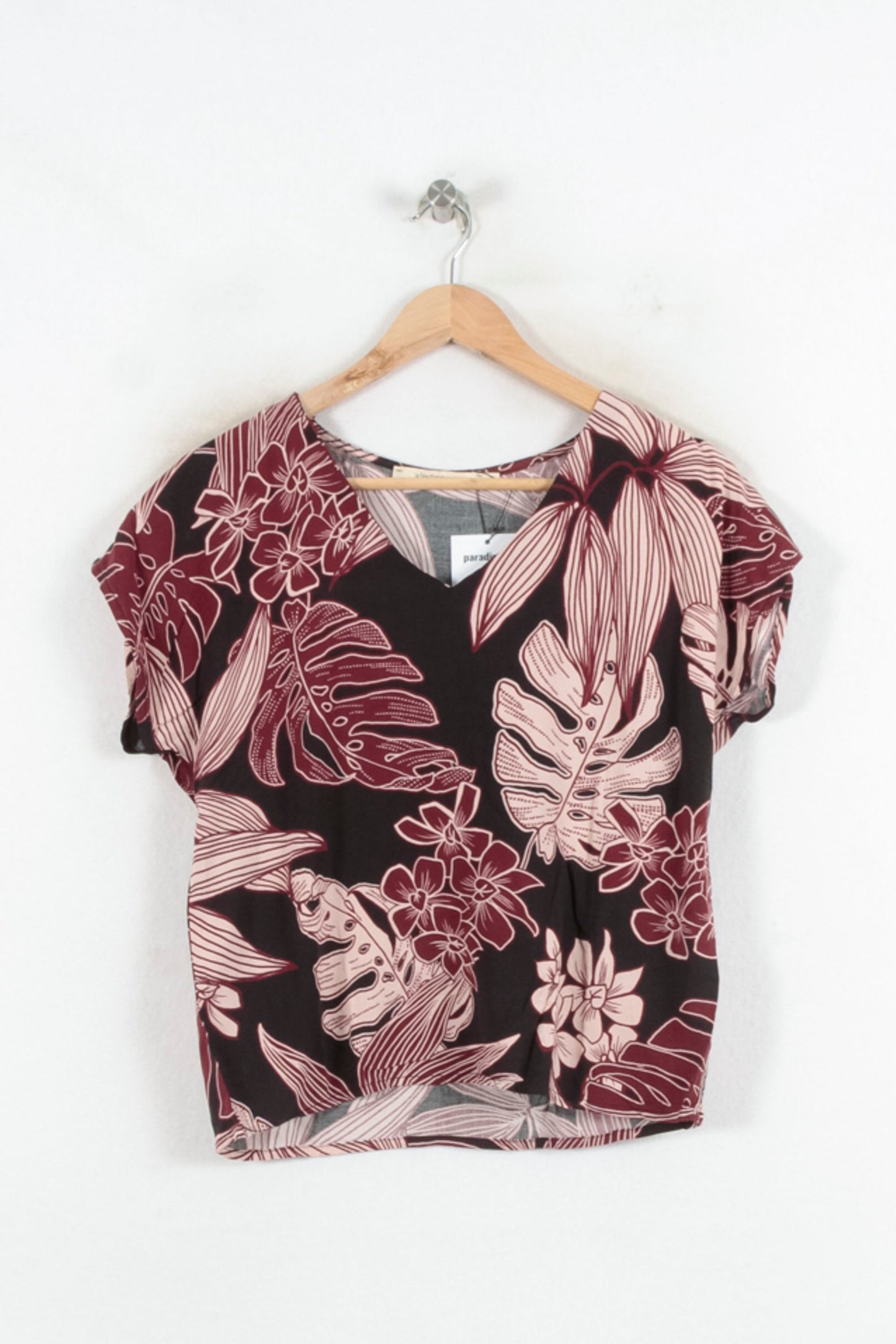 Blouse Noire et Bordeaux - Taille S/36