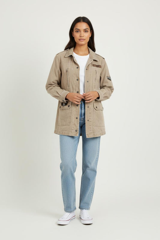 Gilet Saharienne Beige - Taille M/38