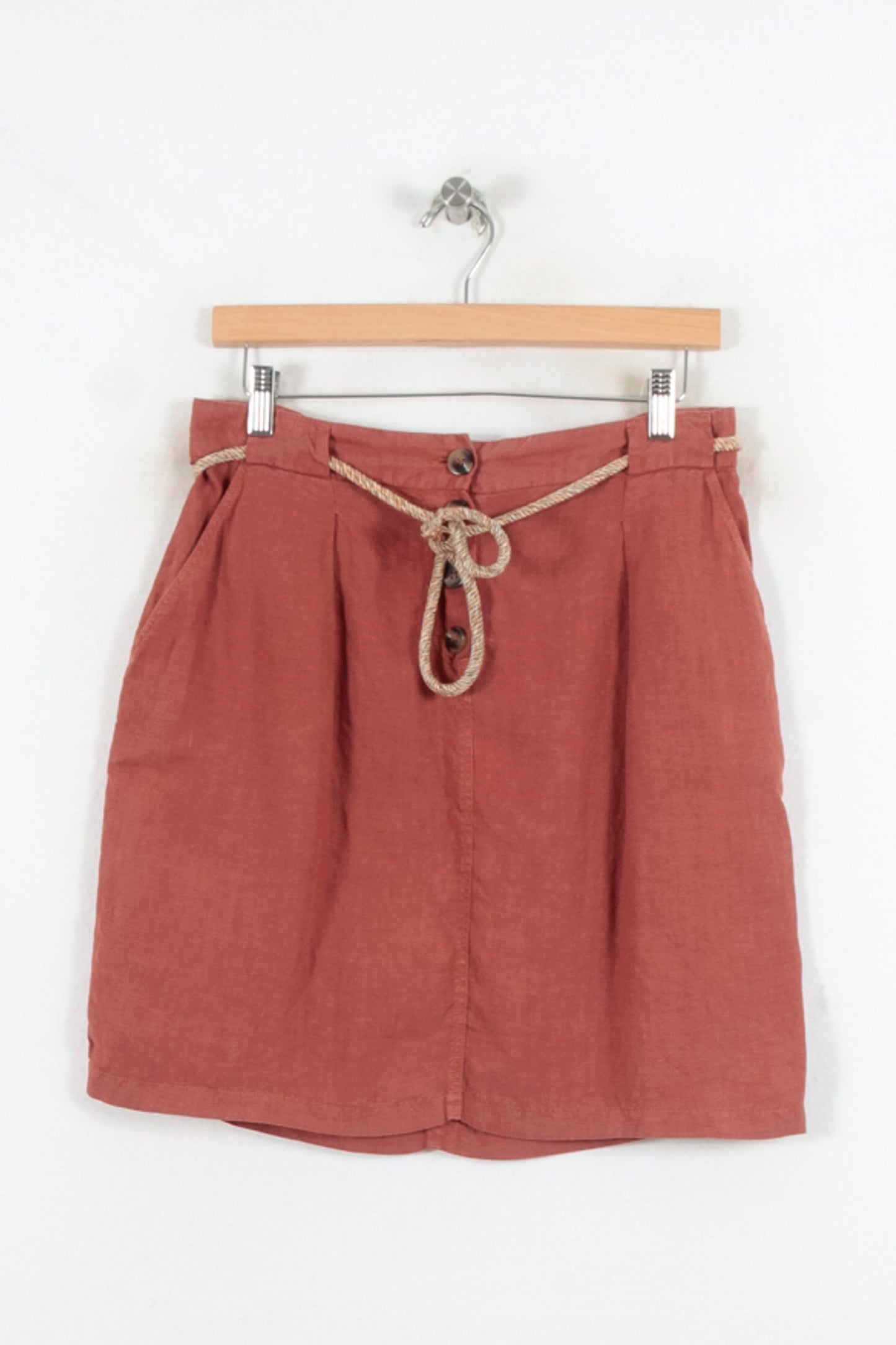 Jupe Boutonnée Rouge - Taille M/38