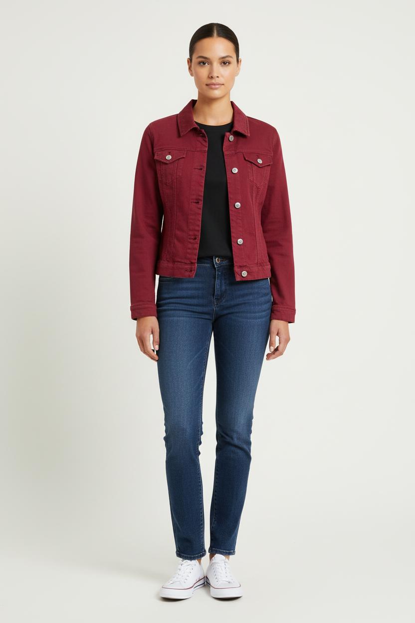 Gilet et jean Bordeaux - Taille M/38