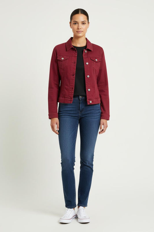 Gilet et jean Bordeaux - Taille M/38