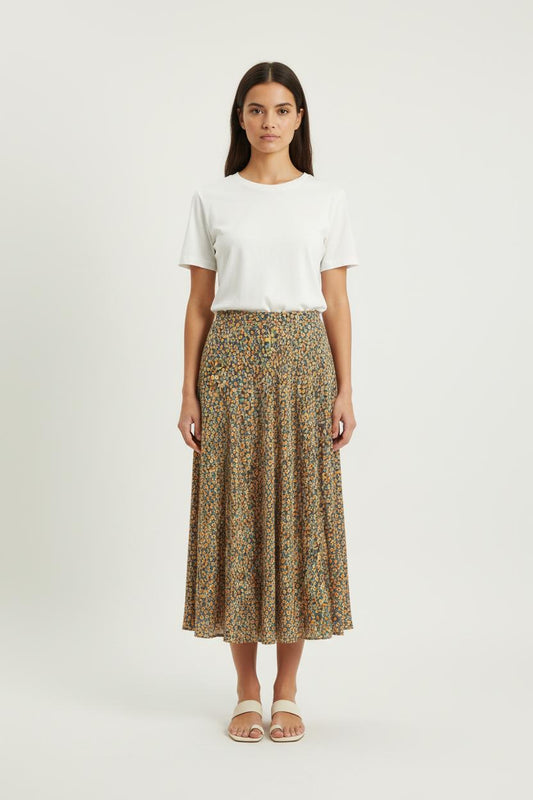 Jupe Longue Multicolore - Taille S/36