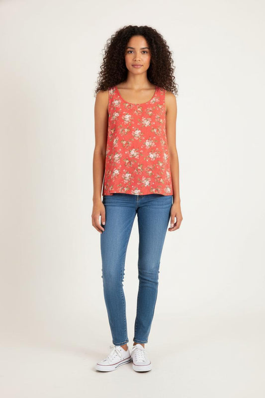 Débardeur Rouge et Blanc - Taille M/38