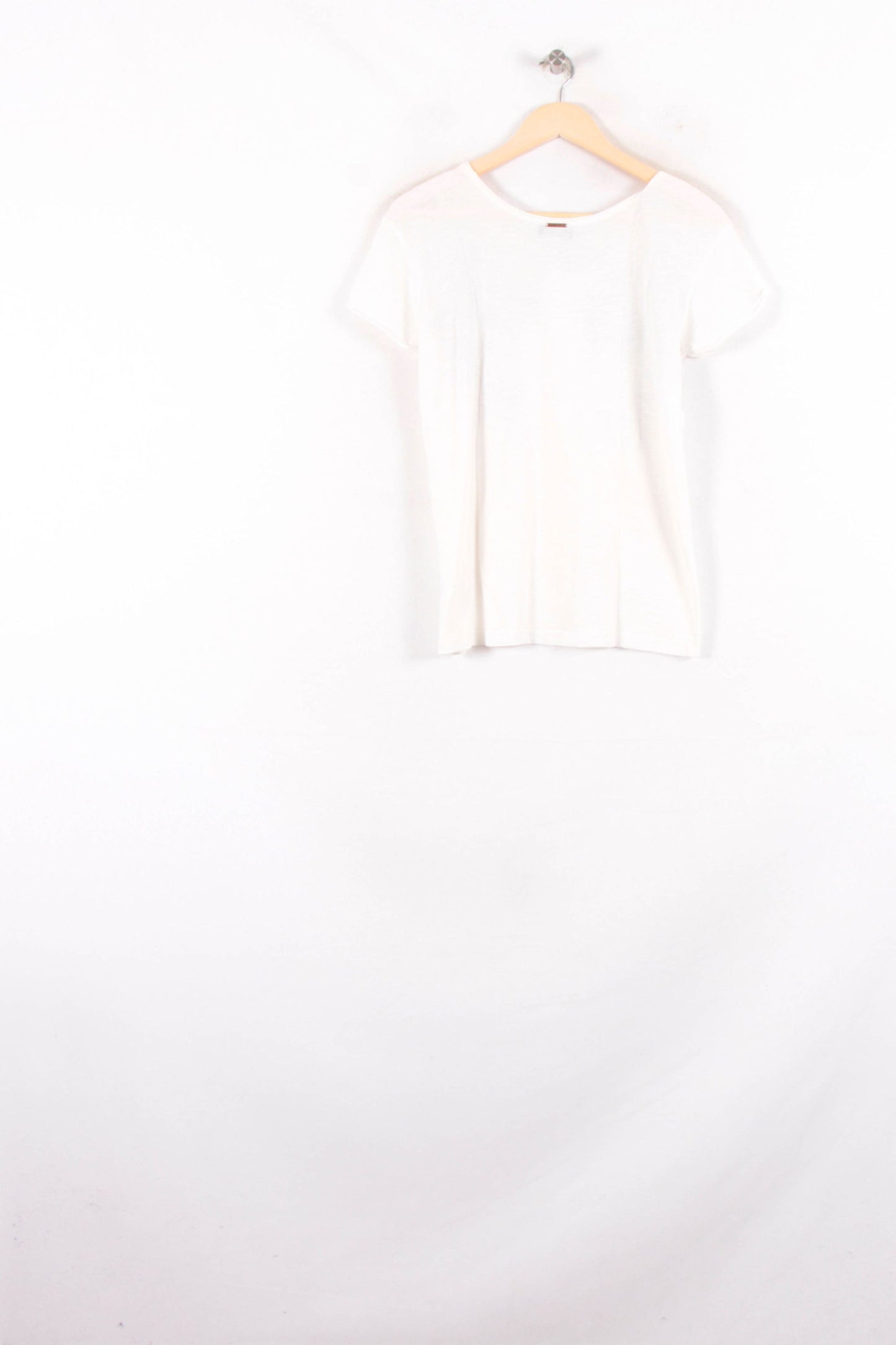 Tee-shirt Blanc et Beige - Taille S/36