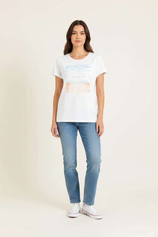 Tee-shirt Blanc - Taille M/38