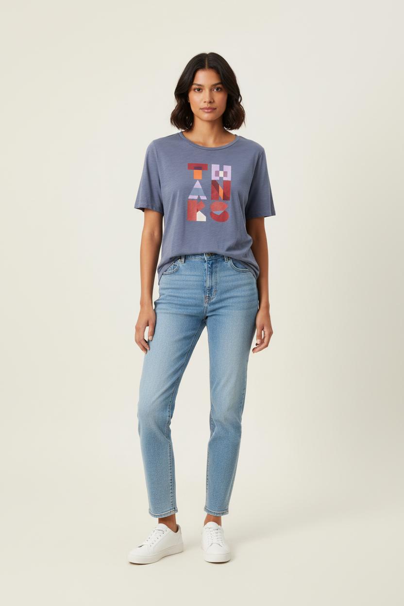 Tee-shirt Bleu - Taille S/36