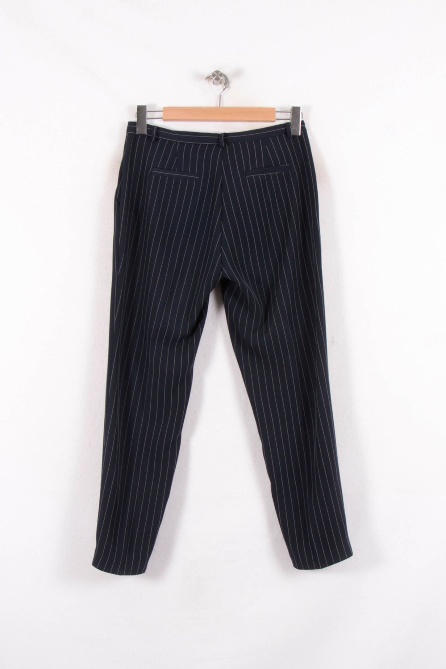 Pantalon Bleu à Rayures Blanches - Taille M/38