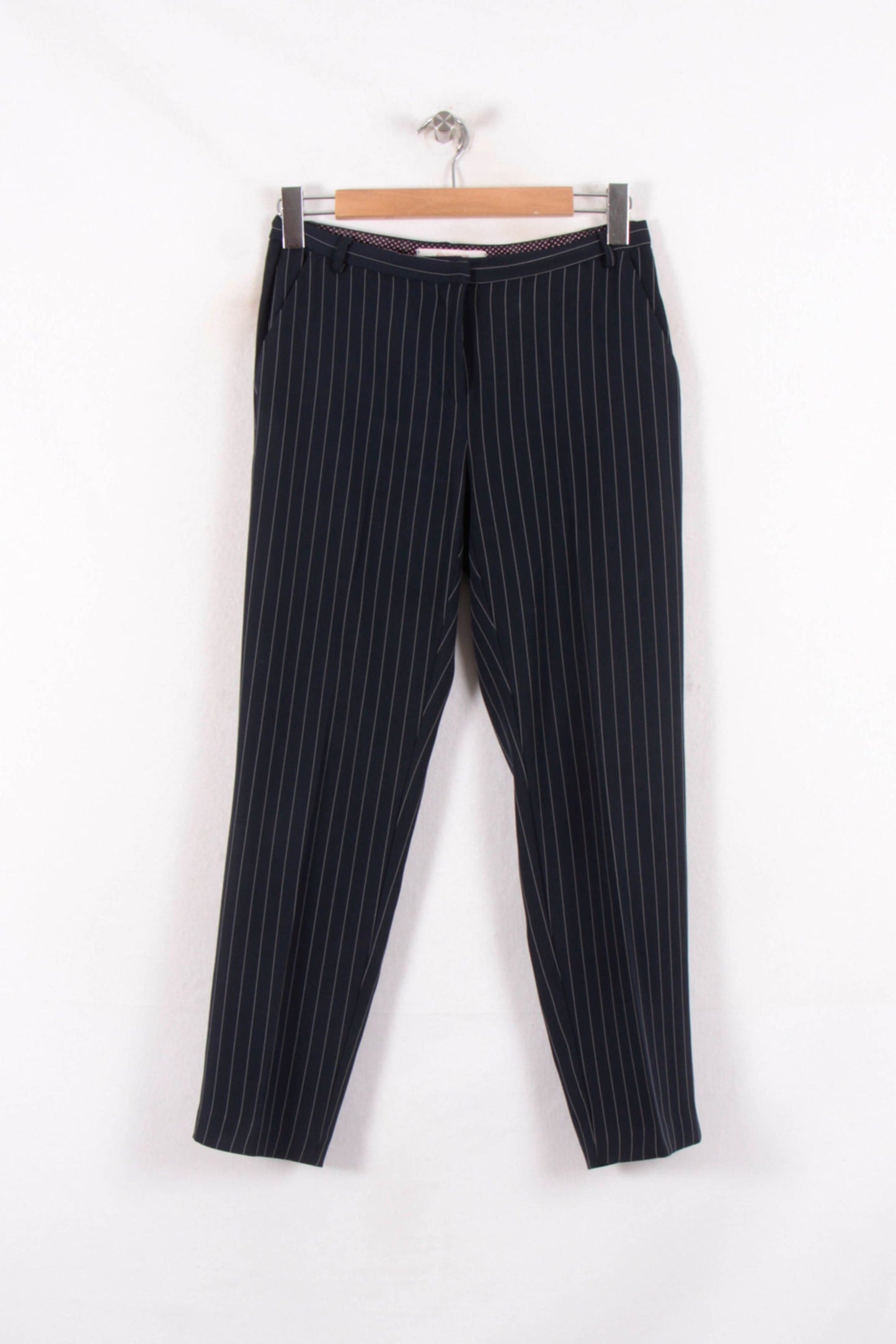 Pantalon Bleu à Rayures Blanches - Taille M/38