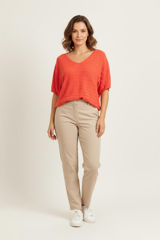 Blouse orange - Taille S/36