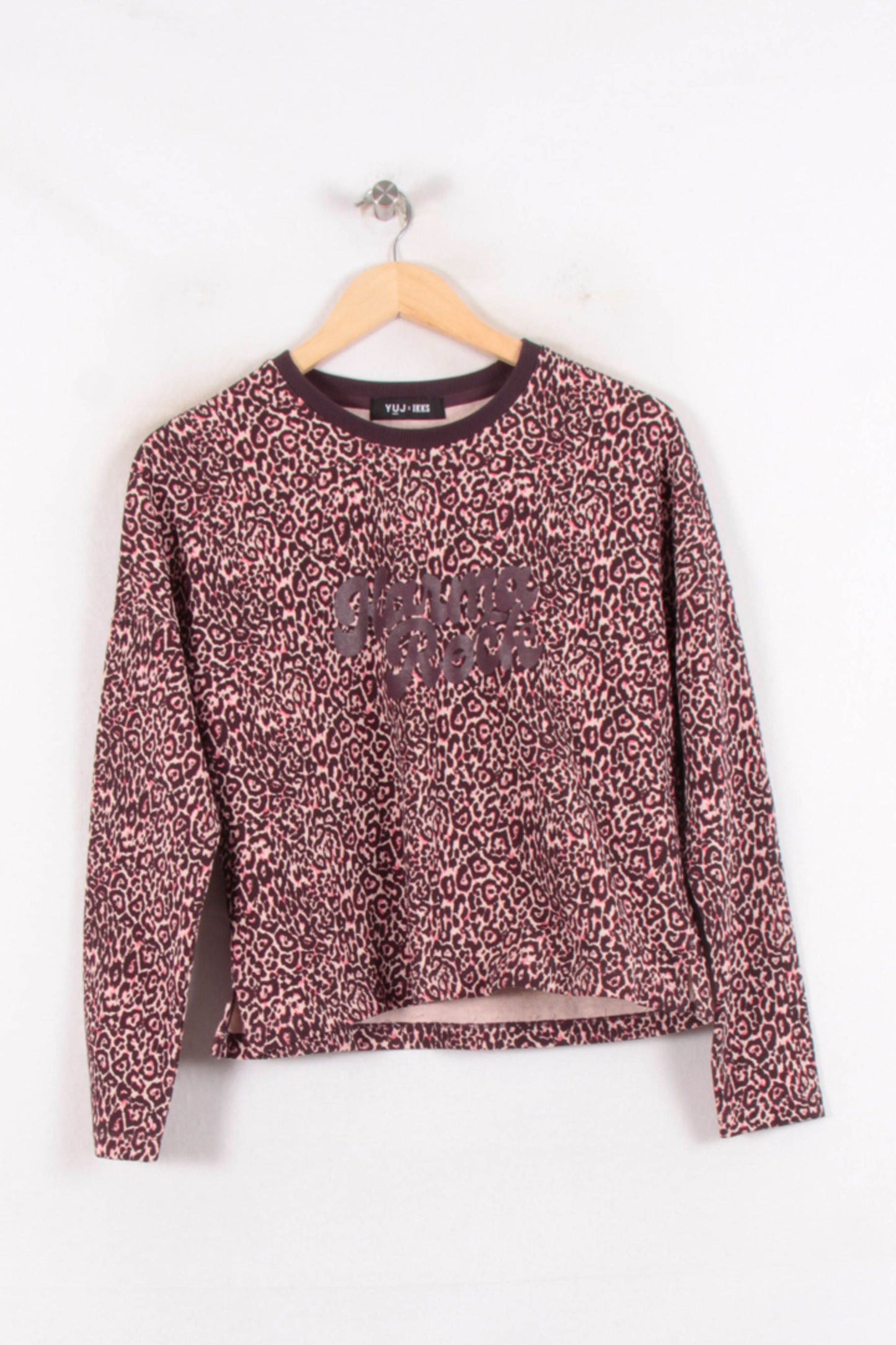 Sweat Léopard Rose et Noir - Taille XS/34