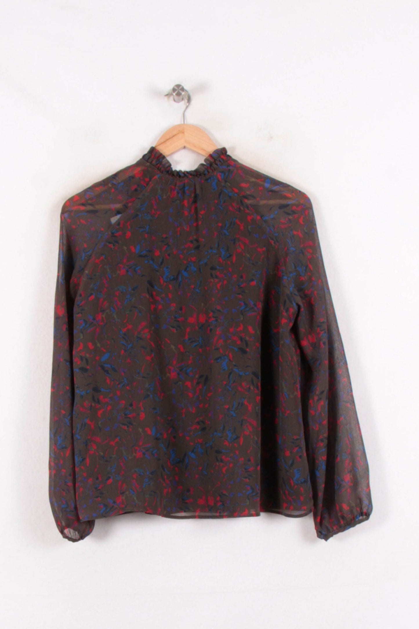 Blouse Verte et Rouge - Taille M/38