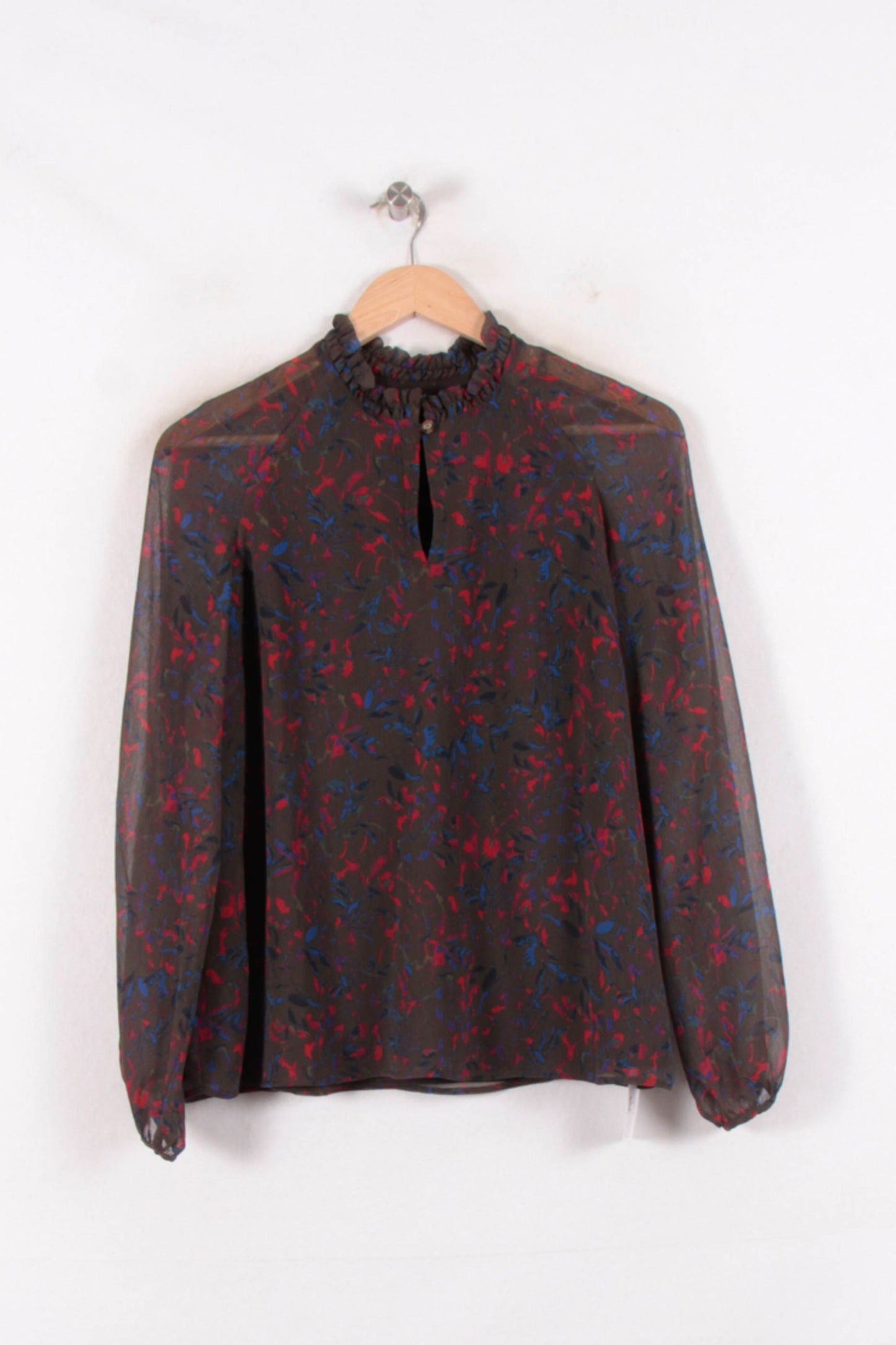 Blouse Verte et Rouge - Taille M/38