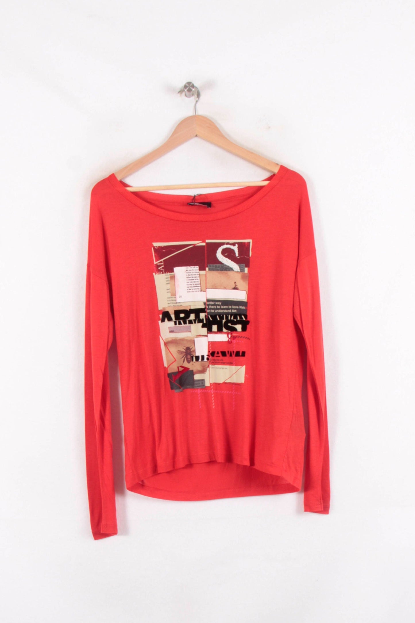 Tee-shirt manches longues rouge - Taille M/38