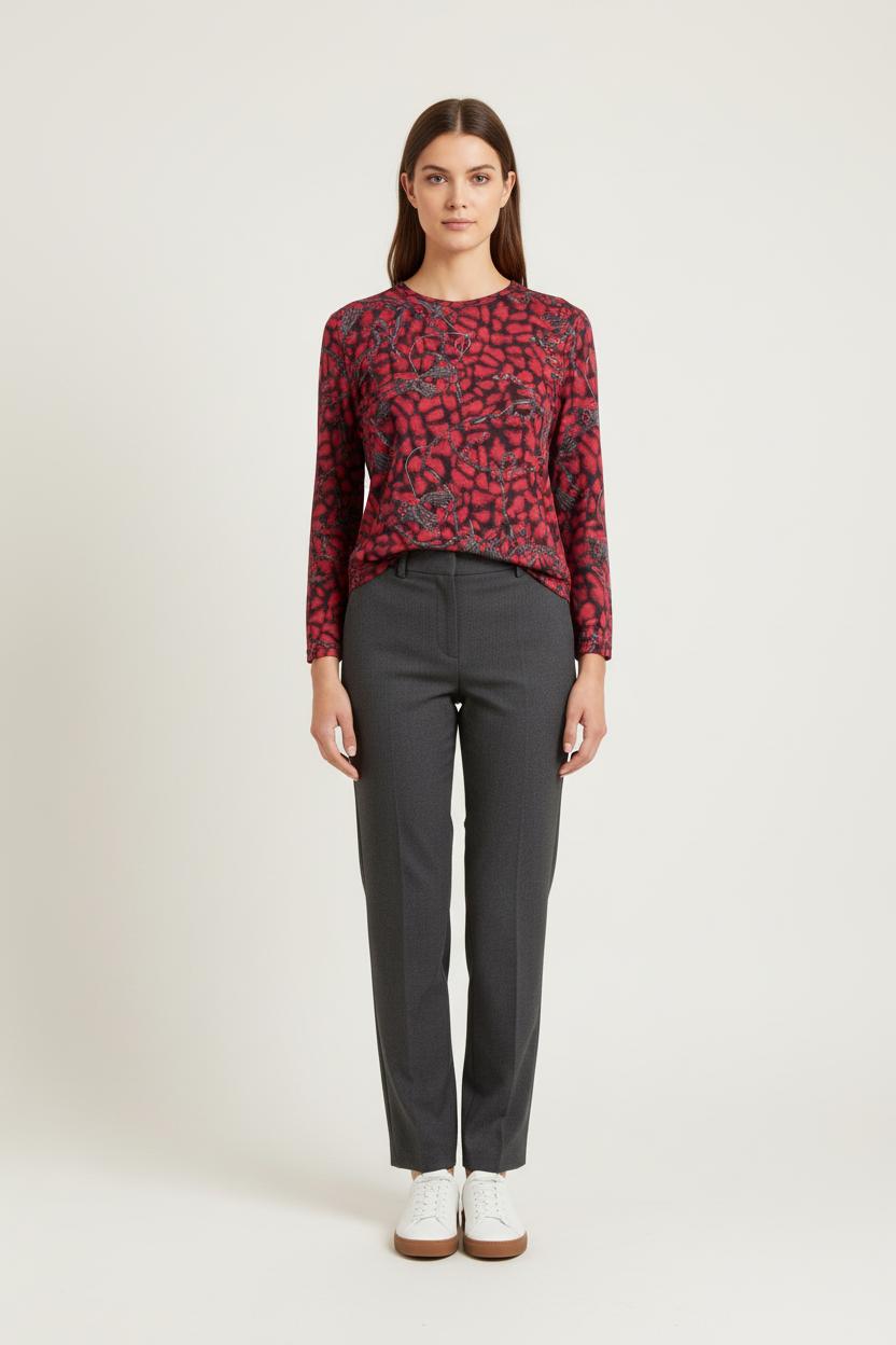 Blouse Rouge et Noire - Taille XL/42