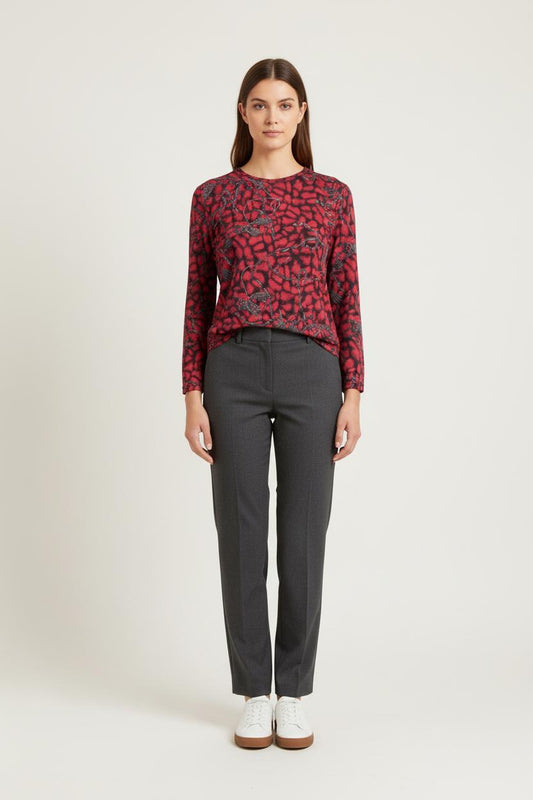 Blouse Rouge et Noire - Taille XL/42