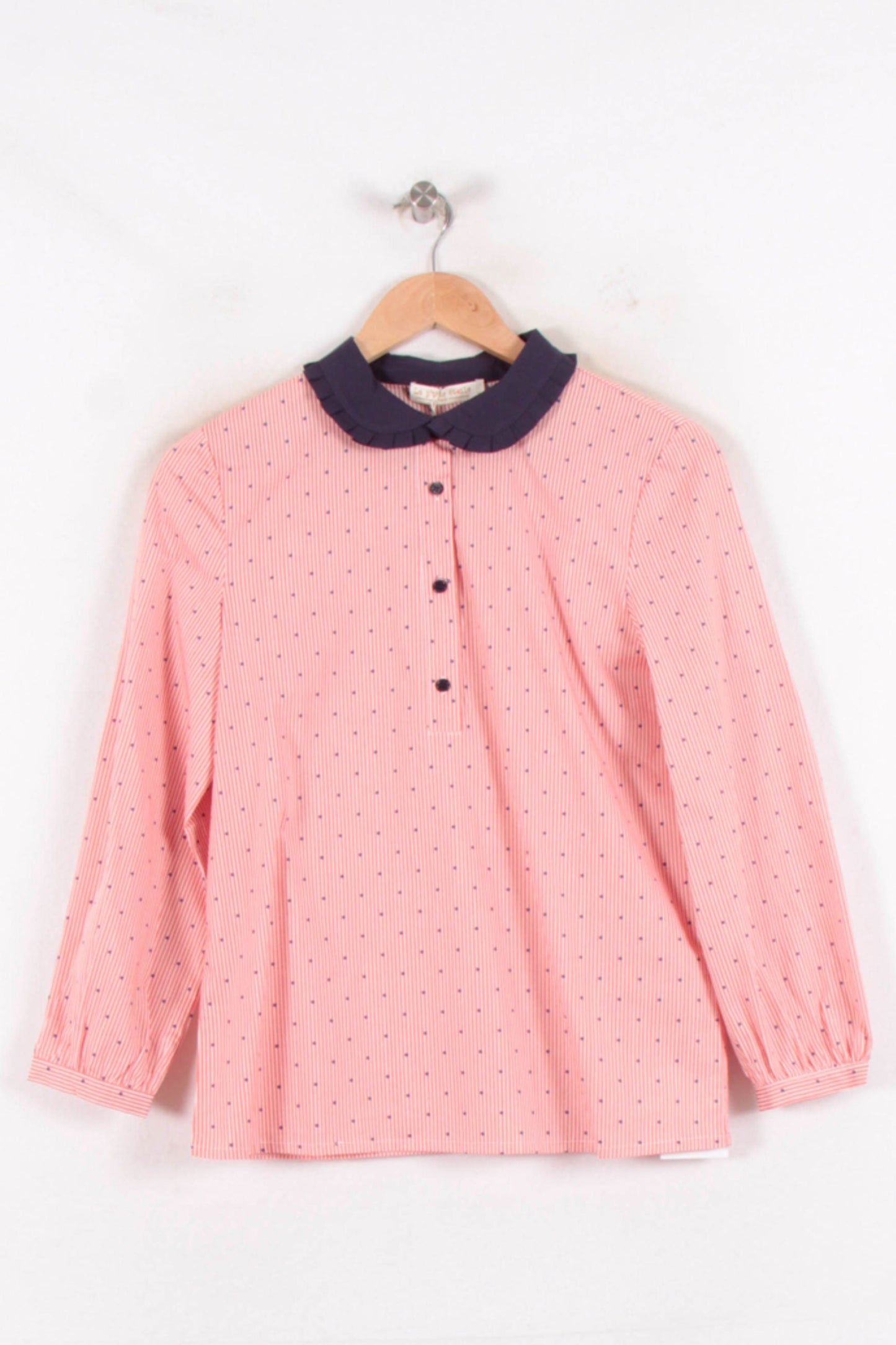 Blouse Rose et Bleu Marine - Taille S/36