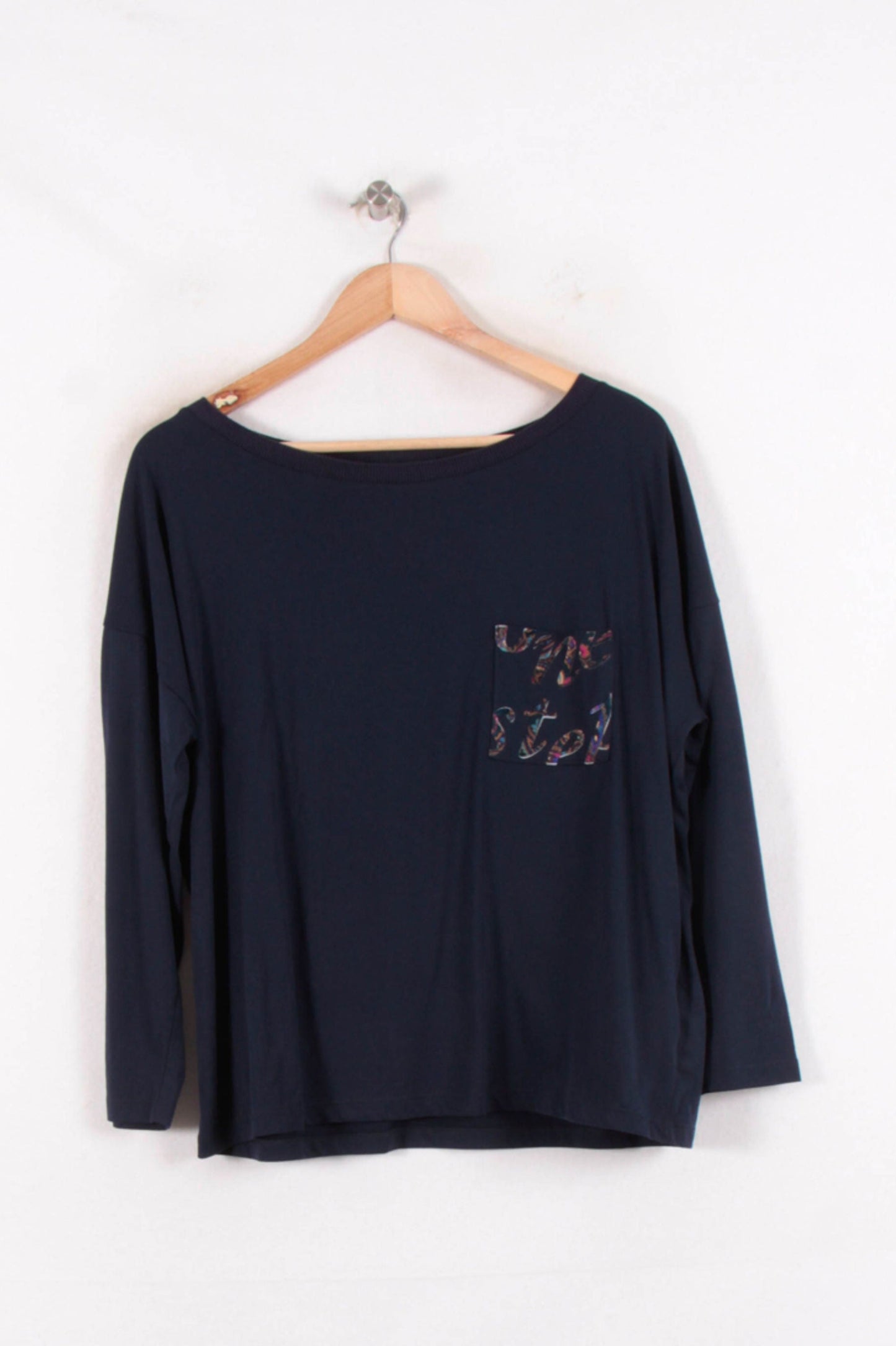 Tee-shirt Manches Longues Bleu - Taille XL/42